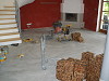 Masivní dřevěná podlaha Kantovka Merbau průmyslová mozaika – olejovano – rodinný dům (Před pokládkou)